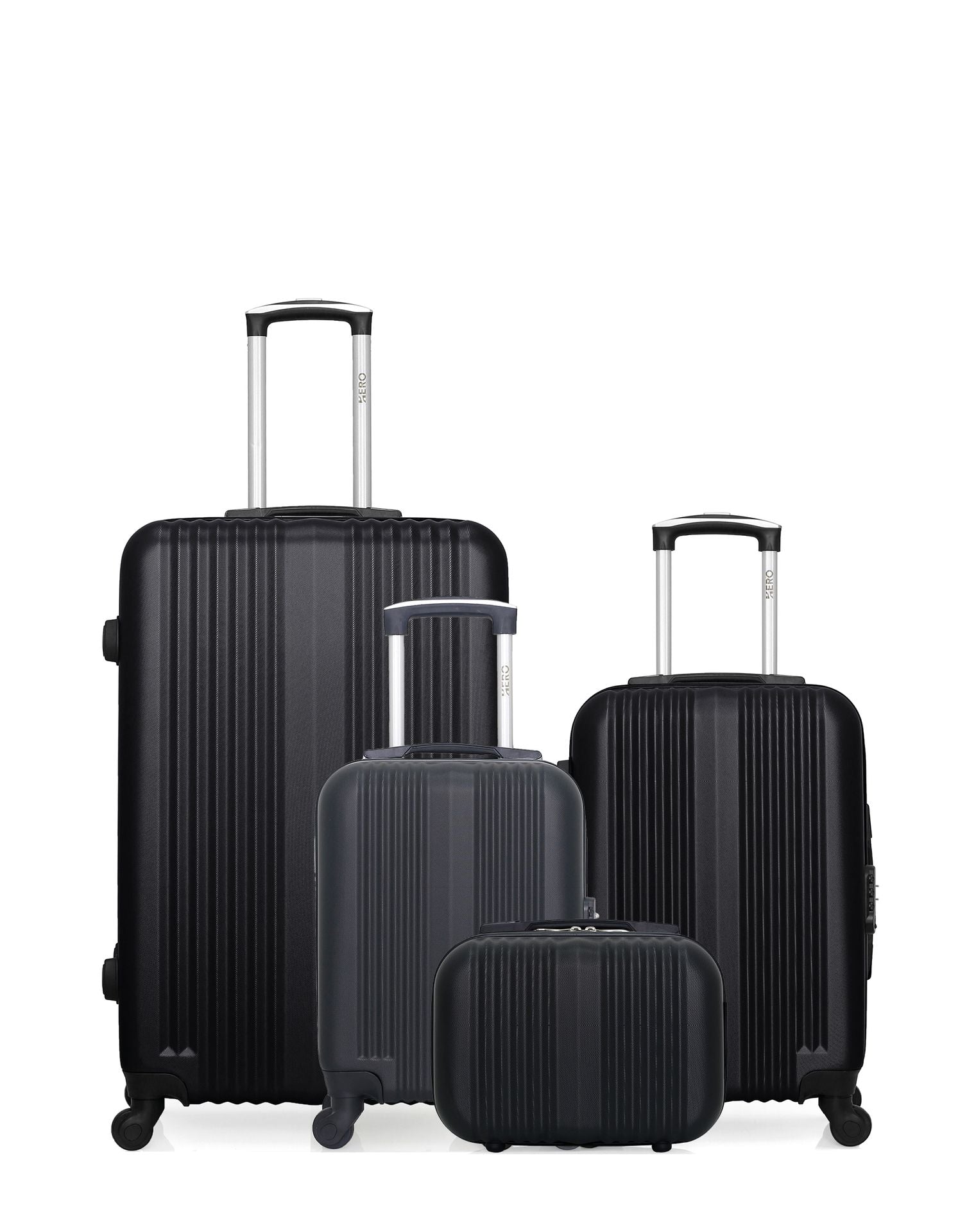 Hero - Lot De 4 - Valises Grand Format, Cabine, Cabine Xxs Et Vanity Lipari à Prix Hero - Lot De 4 - Valises Grand Format, Cabine, Cabine Xxs Et Vanity Lipari à Prix